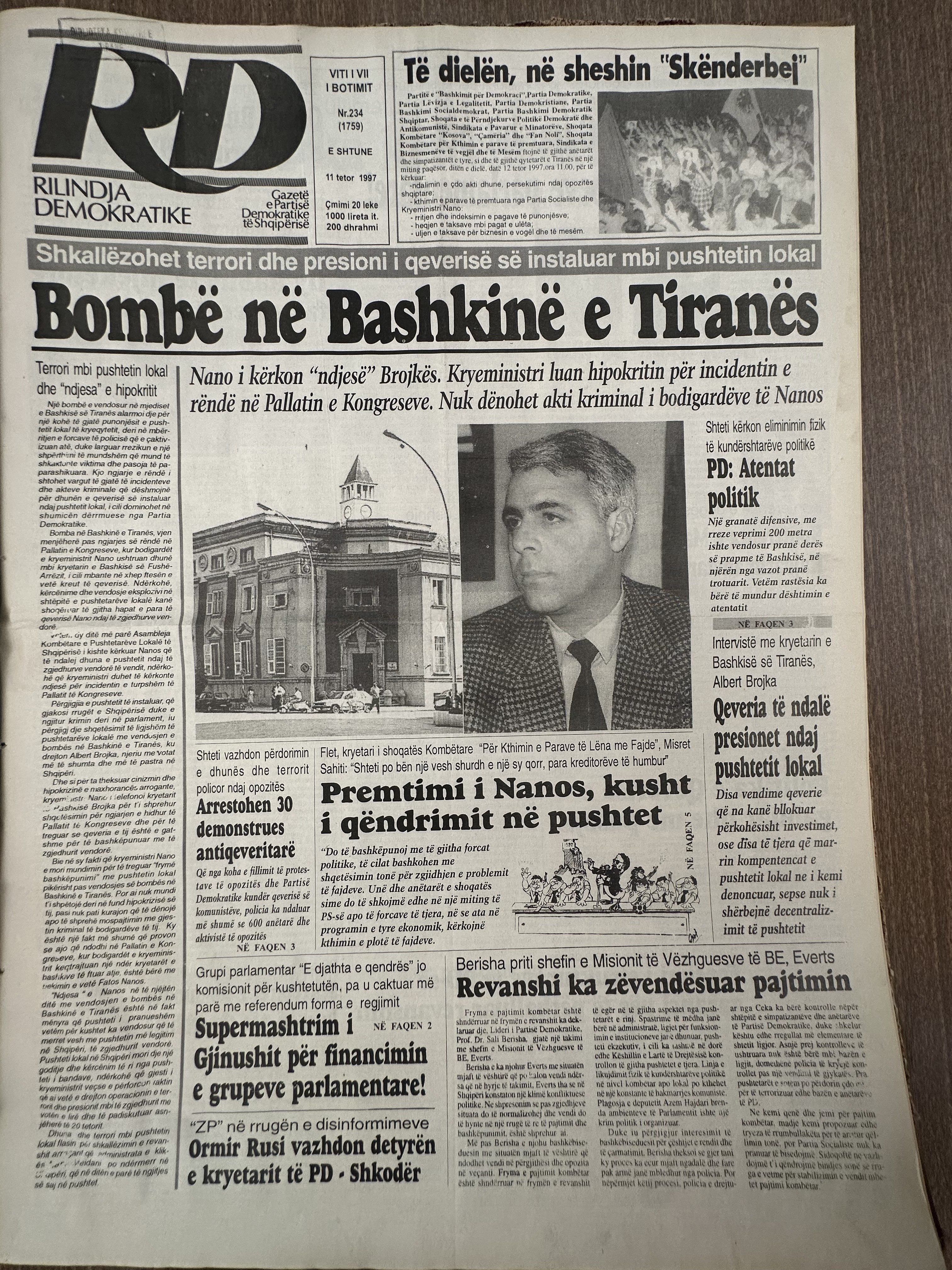 Rilindja Demokratike 1997-10-11